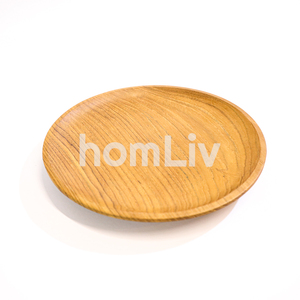Assiette de table en teck écologique, durable, sans peinture ni vernis, halal, personnalisable pour la cuisine - Product Image 3