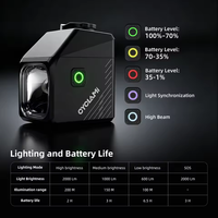 SoRider Lumière vélo haute luminosité 2000 Lumens Vélo multifonction rechargeable SoRider Route VTT Vélo Feux avant