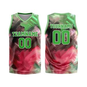 Maillots de basketball en tissu interlock à rayures chevron géométriques modernes de qualité supérieure pour l'entraînement sportif, sublimation en gros - Product Image 6