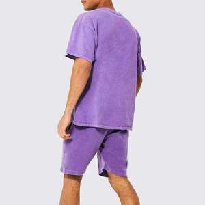 Conjunto de Camisa y Pantalones Cortos Personalizados para Hombre, Fabricante de Conjuntos de Verano de Algodón, Conjunto a Juego de Talla Grande, Etiqueta Privada OEM, Venta al Por Mayor - Product Image 2