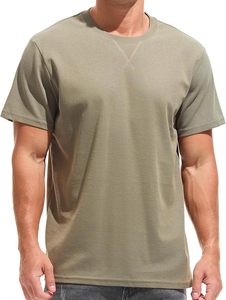 Camiseta de Manga Corta para Hombre, Estampado por Sublimación en Blanco y Negro, Corte Regular, Secado Rápido, Deportiva, Cuello Redondo, Tejido de Punto, Sólida, Informal, Transpirable - Product Image 1