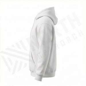 Sweat à capuche thermique en molleton 100 % coton pour homme, motif uni, personnalisable, imprimé sur mesure, écologique, doux - Product Image 3