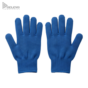 Custom Industrial Work Safety <b>Gloves</b> Seamless <b>Knit</b> Shell White Palm Red PVC Dot Matrix Anti Slip Construction Utility <b>Gloves</b> - Product Image 1