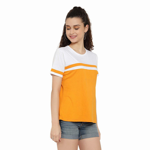 Best Quality Color T-Shirts For Women's O-Neck Short Sleeve Ladies T Shirts Available In All Sizes OEM Service Design Custom - Product Image 4