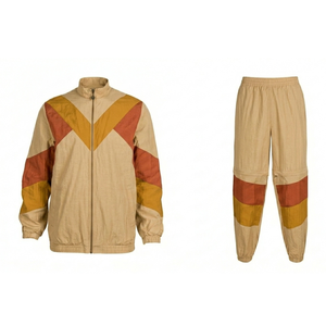 Survêtement pour homme de qualité supérieure, écologique, grande taille, séchage rapide, respirant, coupe-vent, léger, avec logo personnalisé, vêtements de sport - Product Image 1