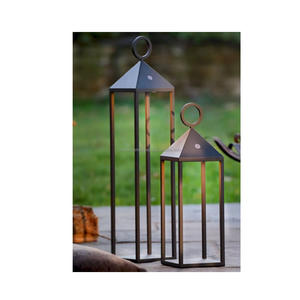 Lanterne décorative moderne en fer noir de luxe, porte-bougie pour salon, patio, balcon, centre de table, décoration de haute qualité - Product Image 6