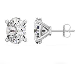 Custom Stud <b>Earrings</b> With Lab Grown Diamonds Personalized 9K 14K 18K Solid Gold Platinum Basket <b>Fine</b> Ear Jewelry Manufacturer - Product Image 1