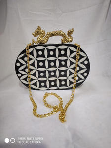 100% resina Ángel diseño Retro embrague modelo pintado a mano personalizable artesanía niñas cartera fiesta boda alta calidad - Product Image 4