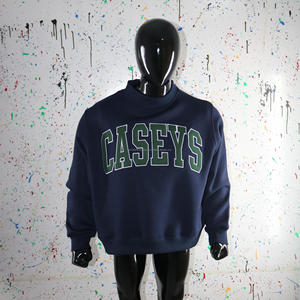 เสื้อสเวตเชิ้ตคอเต่าสีน้ำเงินกรมท่า CASEYS  100%  สีเขียวฮันเตอร์  ปักลาย апплика  เสื้อสเวตเชิ้ตคอกว้าง CLUSH INDUSTRIES - Product Image 3