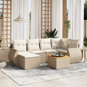 Ensemble de canapés de jardin beige - Product Image 1