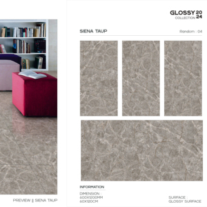 Azulejo de Porcelana Brillante de Gran Formato 600x1200, Superficie Pulida Premium, Diseño Moderno para Paredes y Pisos Interiores y Exteriores Plus - Product Image 1