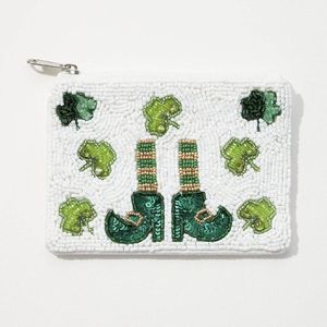 Monedero de cuentas de colores con bordado a mano, monedero pequeño de lujo con bordado de cuentas para mujer - Product Image 3