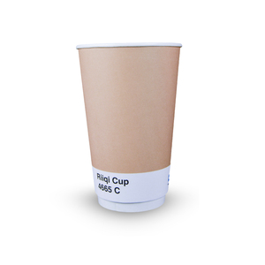 Vaso de Papel Desechable de Doble Pared de 20 oz y 600 ml con Logotipo Personalizado, Durabilidad Premium con Recubrimiento de PE para Café Caliente y Helado - Product Image 5