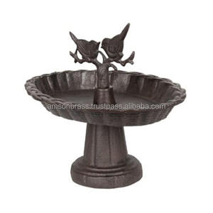 อ่างน้ำนกโลหะรูปหงส์คู่ สำหรับตกแต่งสวน - Product Image 3