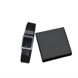 Cinturón Autolock negro para hombre, cinturón ajustable de primera calidad, hebilla resistente y duradera, cinturón elegante e inteligente para uso diario y de oficina, cinturón para hombre - Product Image 1