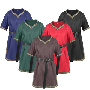 Disfraz Unisex Medieval de Caballero Templario Cruzado para TV/Cine, Blusa sin Mangas, Vestido, Armadura de Caballero, Tabardo, Túnica Victoriana Vintage - Product Image 1