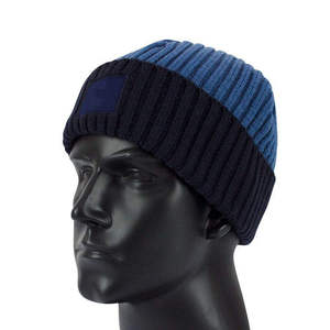 Gorro de Punto Unisex con Borde en Contraste de Color Sólido, Gorro de Invierno de Estilo Casual para Adultos, 56-58 cm - Product Image 6