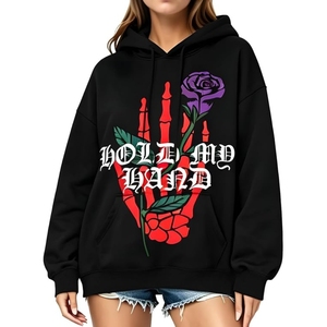 เสื้อฮู้ดบุรุษแบบมีเชือกผูก สีบลูเกรย์ แขนยาว สไตล์สปอร์ต - Product Image 4