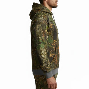 Producto de moda: Sudadera con capucha de camuflaje para hombre, estilo vintage con estampado de camuflaje, bajo pedido mínimo. - Product Image 3