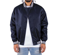 Dernière collection : Blouson Bomber en Satin de Soie Hiver, Style Urbain, pour Femme et Homme, Élégant, Côtelé, Écologique, Broderie Frontale, Extérieur