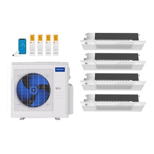 เครื่องปรับอากาศแบบหลายโซน 4 โซน 36000 BTU ขายดีที่สุด ระบบทำความเย็นประหยัดพลังงาน ทำงานเงียบ สำหรับขายส่ง - Product Image 3