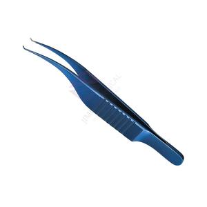 Pinces à suture Colibri en acier inoxydable allemand 7,5 cm avec plateforme de ligature, couleur titane bleu, pour la ligature de la cornée - Product Image 6