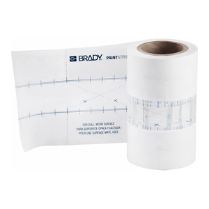 สติกเกอร์ติดพื้น Brady PaintStripe แบบยึดติดแน่น ขนาด 2 นิ้ว x 100 ฟุต สำหรับพื้นโรงงานอุตสาหกรรม - Product Image 1