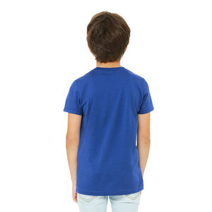 เสื้อยืดเด็กถักนิตติ้งสำหรับฤดูร้อน พิมพ์ลายดิจิตอลแบบนุ่ม ระบายอากาศได้ดี ขนาดเด็ก  รับผลิตตามแบบ (OEM) พร้อมสกรีนโลโก้ - Product Image 4