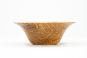 Bol en bois d'abricot naturel fait main, élégant bol de service en bois, vaisselle de cuisine écologique, disponible en gros pour l'exportation - Product Image 3