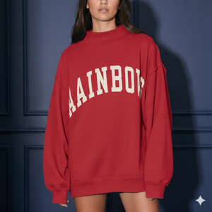 เสื้อสตรีคอเต่าโอเวอร์ไซส์ผ้าฟลีซ อุ่น นุ่ม สวมใส่สบาย สไตล์ลำลอง เหมาะสำหรับชุดฤดูหนาว - Product Image 5