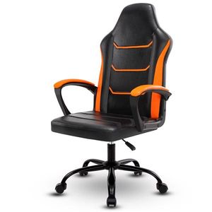 Sedia da Gaming per Computer con Altezza Regolabile, Girevole, in Pelle PU, con Ruote, Sedia da Ufficio Direzionale con Braccioli - Product Image 1