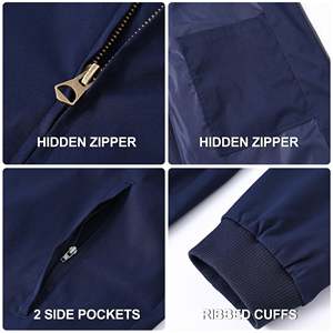 Multi Pocket <b>Men</b> Softshell <b>Jacket</b> <b>Smart</b> Phone Storage Sport Coat Utility Performance Athletic Outerwear Breathable Stand Collar - Product Image 4