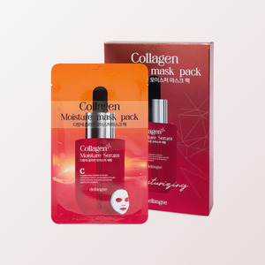แผ่นมาส์กหน้า Dipangse Collagen Moisture Face Mask 10 แผ่น แผ่นมาส์กหน้า ผลิตในเกาหลี คอลลาเจนบำรุงผิวหน้า - Product Image 1
