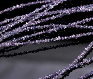 Perles de diamant Herkimer violet tanzanite, naturelles, brutes, non taillées, 2-3 mm, petites pierres précieuses brutes pour la fabrication de bijoux, prix de gros - Product Image 4