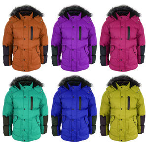 Chaqueta Roja Acolchada para Hombre, Talla Grande, Parka de Esquí Roja, Abrigo Impermeable y Cortavientos de Primera Calidad con Capucha de Piel, Chaqueta Deportiva para la Nieve - Product Image 3