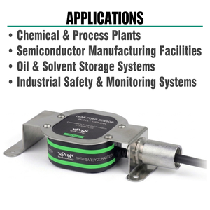 Sensor de Detección de Fugas de Ácidos y Álcalis YHSP-SAR-H |   Sin Alarma Falsa en el Agua |   Detector de Fugas Químicas - Product Image 5