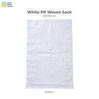 Sac tissé en PP blanc de haute qualité 60x100cm |   Sac d'emballage en plastique durable pour la farine de riz, les engrais et le sucre