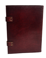 Carpeta de Presentación Multifuncional Decorativa de Cuero con Cierre, Personalizable, Portafolio Ejecutivo A4 para Oficina