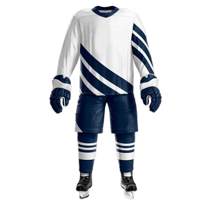 Uniformes de Hockey sobre Hielo Sublimados, Ajustados, de Material Duradero, Transpirables, que Absorben la Humedad, con Logotipo Personalizado, Uniforme de Hockey sobre Hielo para Hombre - Product Image 1