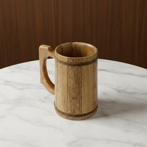 Eco-Friendly Wooden Wine Goblet Hand Carved Wood Drinking mug Decorative Wine Cup for Home <b>Bar</b> Collection - Product Image 3