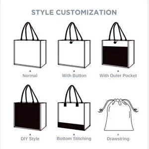 Bolsa de Compras de Yute Reutilizable y Sostenible para Supermercado y Empaque de Regalos - Product Image 5