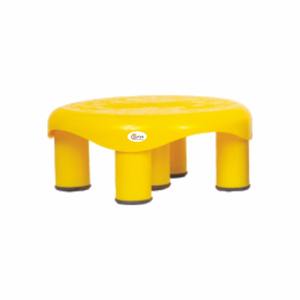 Petit tabouret en plastique Patla de forme ronde et carrée, base antidérapante, pieds robustes, tabouret en plastique multi-usages pour la maison - Product Image 2