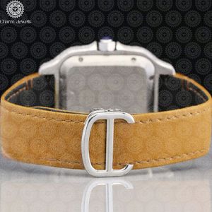 Charm Jewells Montre carrée mécanique de luxe pour hommes, incrustée de diamants, analogique, boîtier en acier inoxydable, bracelet en acier inoxydable, 38mm, 10 - Product Image 4