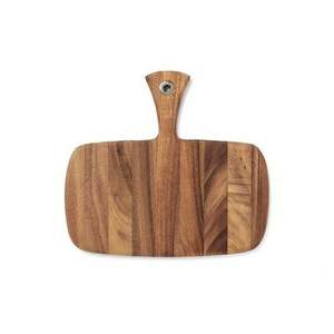 Tabla de cortar de madera maciza natural para la preparación de alimentos en la cocina, tabla de cortar duradera para verduras, frutas, carne, pan y cocina - Product Image 2
