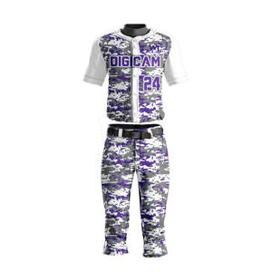 Uniforme de Béisbol en Oferta, 100% Poliéster, Precio Económico, Ropa de Equipo, Servicio OEM, Último Diseño - Product Image 1