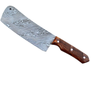 Couteaux de cuisine professionnels personnalisés avec une large lame rectangulaire en acier et un manche en bois confortable pour la cuisine commerciale et le quotidien - Product Image 5