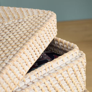 Premium New Design Rattan <b>Storage</b> <b>Box</b> with Lid, Stylish Shape, Made in Vietnam at Competitive Wholesale Price - Product Image 4