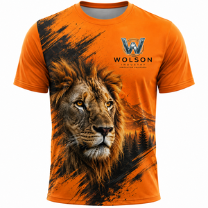 T-shirt personnalisé pour homme, sport, sérigraphié, 100 % polyester, écologique, manches courtes, couleur unie, respirant, léger - Product Image 1