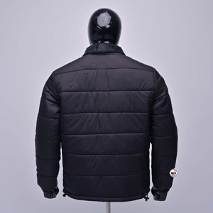 Chaqueta Acolchada Negra de Primera Calidad, Cuello Camisero, Cierre de Cremallera, Resistente al Viento, Ropa de Abrigo Informal de Invierno, Chaquetas Acolchadas con Logotipo Personalizado - Product Image 2