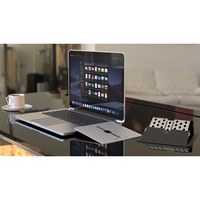 Support pour ordinateur portable en métal pliable ultra-fin de 1,7 mm, ergonomique, réglable en hauteur, pour MacBook, tablette, PC-EL